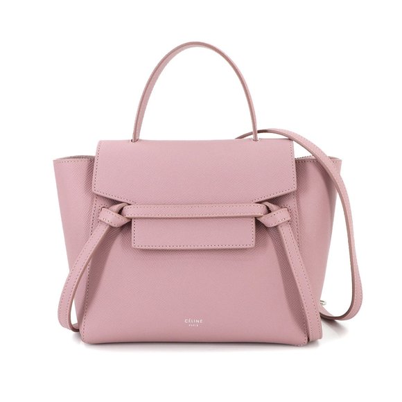 CELINE Pink Leather Shoulder Bag - Picture 1 of 9